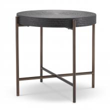 Eichholtz 114365 - Nikos Side Table, Gunmetal Bronze, Bronze Legs, 21.65"H (114365 )