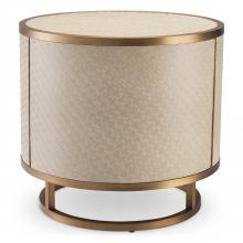 Eichholtz 114779 - Napa Valley Side Table, Tan, Brushed Brass, 19.88"H (114779 )