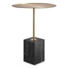 Eichholtz 115544 - Cole Side Table, Brushed Brass, Black Marble Base, 24.41"H (115544 )