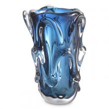 Eichholtz 116172 - Aila Vase, Large, Blue Glass, 12.2"H (116172 )