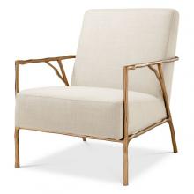 Eichholtz A113414 - Antico Armchair, Panama Natural Fabric, Gold, 32.28"H (A113414 )