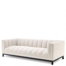 Eichholtz A115101 - Ditmar Sofa, Boucle Cream Fabric, Black Base, 90.94"W (A115101 )