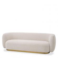 Eichholtz A115136 - Roxy Sofa, Lyssa Off-White Fabric, Brushed Brass Base, 87.8"W (A115136 )