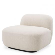 Eichholtz A115336 - Bj?rn Armchair, Boucle Cream Fabric, Black Base, 27.36"H (A115336 )