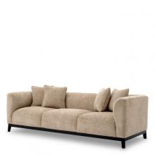 Eichholtz A117681 - Corso Sofa, Lyssa Sand Fabric, Black Base, 90.55"W (A117681 )