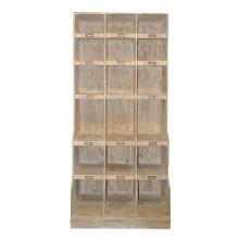 CFC OW090-GW - Wine Wine Cabinet, Gray Wash Wax, 42.5"W OW090-GW