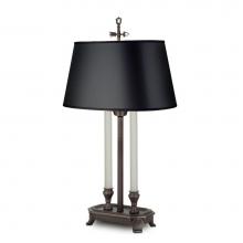 Stiffel DL-6658-6689-AOB - Desk Lamp, 1-Light, Antique Old Bronze, Black Opaque Gold Foil Fabric Shade, "W DL-6658-