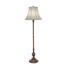 Stiffel FL-1320-A695-OB - Floor Lamp, 1-Light, Oxidized Bronze, Cream Aberdeen Fabric Shade, 61"H FL-1320-A695-OB