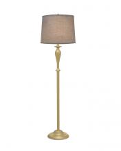 Stiffel FL-1320-A976C-OCB - Floor Lamp, 1-Light, Oculux Bronze, Geneva Linen Ash Fabric Shade, 64"H FL-1320-A976C-OC