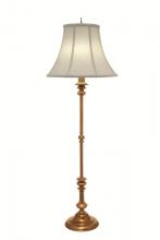 Stiffel FL-1320-K9079-AB - Floor Lamp, 1-Light, Antique Brass, Ivory Shadow Fabric Shade, 65"H FL-1320-K9079-AB