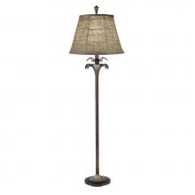 Stiffel FL-6714-6716-BOM - Floor Lamp, 1-Light, Bombay Bronze, Natural Burlap Softback Fabric Shade, 61"H FL-6714-6