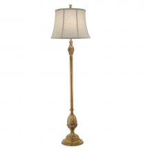 Stiffel FL-6720X-A855-PHB - Floor Lamp, 1-Light, Polished Honey Brass, Cream Aberdeen Fabric Shade, 67"H FL-6720X-A8