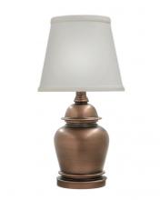 Stiffel ML-A627-AOB - Desk Lamp, 1-Light, Antique Old Bronze, Cream Aberdeen Fabric Shade, "W ML-A627-AOB