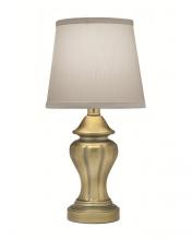 Stiffel ML-A702-ABR - Table Lamp, 1-Light, Artisan Brass, Ivory Shadow Fabric Shade, 16"H ML-A702-ABR