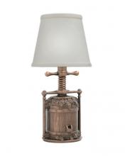 Stiffel ML-AC9536-AOB - Table Lamp, 1-Light, Antique Old Bronze, Cream Aberdeen Fabric Shade, 13"H ML-AC9536-AOB