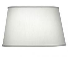 Stiffel ST12 - Replacement Lampshade, Hardback Tapered Drum, Pearl Supreme Satin, Nickel Top Ring, 13" T