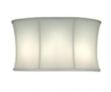 Stiffel ST2 - Replacement Lampshade, Modified Softback Drum, Off-White Camelot, Nickel Top Ring, 18" To