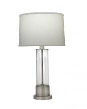 Stiffel TL-6432-12X4ACR-SN - Table Lamp, 1-Light, Satin Nickel, Pearl Supreme Satin Fabric Shade, 27"H TL-6432-12X4AC