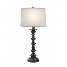 Stiffel TL-A589-A584-OB - Table Lamp, 1-Light, Oxidized Bronze, Cream Aberdeen Fabric Shade, 32"H TL-A589-A584-OB