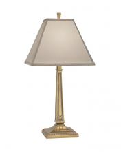 Stiffel TL-A823-A2011-ABR - Table Lamp, 1-Light, Artisan Brass, Ivory Shadow Fabric Shade, 26"H TL-A823-A2011-ABR