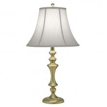 Stiffel TL-A889-C550-SB - Table Lamp, 1-Light, Satin Brass, Pearl Supreme Satin Fabric Shade, 27"H TL-A889-C550-SB