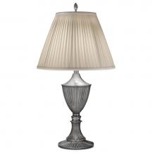 Stiffel TL-A967-3-PW - Table Lamp, 1-Light, Pewter, Side Pleated Off-White Camelot Fabric Shade, 30"H TL-A967-3