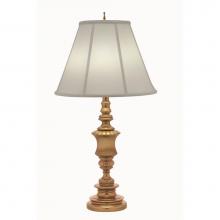 Stiffel TL-K6119-A617-UBR - Table Lamp, 1-Light, Umbered Brass, Oyster Silksheen Fabric Shade, 32"H TL-K6119-A617-UB