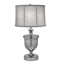 Stiffel TL-N2338-N2341-AN - Table Lamp, 1-Light, Antique Nickel, Geneva Linen Ash Fabric Shade, 31"H TL-N2338-N2341-