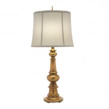 Stiffel TL-N6086-AC9821-AB - Table Lamp, 1-Light, Antique Brass, Ivory Shadow Fabric Shade, 33"H TL-N6086-AC9821-AB