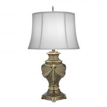 Stiffel TL-N8244-RB - Table Lamp, 1-Light, Roman Bronze, Off-White Silk Shantung Fabric Shade, 31"H TL-N8244-R