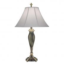 Stiffel TL-N8411-RB - Table Lamp, 1-Light, Roman Bronze, Off-White Silk Shantung Fabric Shade, 32"H TL-N8411-R