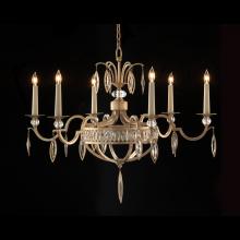 John-Richard AJC-8888 - Marquise Crystal Chandelier, 6-Light, Antique Silver Leaf, 36&34;W AJC-8888