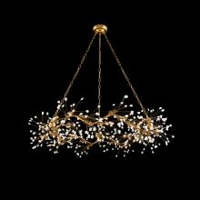 John-Richard AJC-9083 - ne Quartz Crystal Linear Chandelier, 12-Light, Gold Leaf, 53.5&34;W AJC-9083