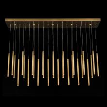 John-Richard AJC-9113 - Hans Linear Chandelier, 35-Light, Integrated LED, Brass, 66&34;W AJC-9113