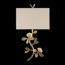 John-Richard AJC-9127 - Wall Sconce, 1-Light, Antique Brass, White Rectangle Shade, 13&34;W AJC-9127