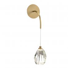 John-Richard AJC-9135 - ystal Wall Sconce, 1-Light, Integrated LED, Antique Brass, 5.5&34;W AJC-9135