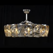 John-Richard AJC-9172 - Contemporary Crystal Fandelier, 10-Light, Silver, 37&34;W AJC-9172