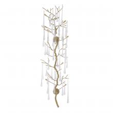 John-Richard AJC-9210 - Branched Crystal Wall Sconce, 8-Light, Antique Brass, 21&34;W AJC-9210