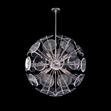 John-Richard AJC-9220 - handelier, 10-Light, Polished Nickel, Clear Acrylic Plates, 30&34;W AJC-9220