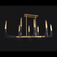 John-Richard AJC-9223 - Genesis Linear Chandelier, 8-Light, Antique Brass, 58&34;W AJC-9223