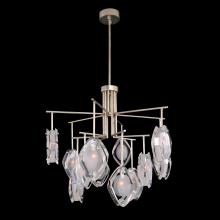 John-Richard AJC-9236 - Chandelier, 12-Light, Antique Silver, Clear Crystal Glass, 33&34;W AJC-9236