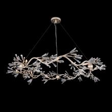 John-Richard AJC-9244 - d Branched Linear Chandelier, 9-Light, Antique Silver Leaf, 48&34;W AJC-9244