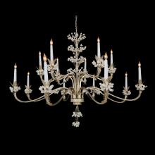 John-Richard AJC-9269 - uartz Chandelier, Round, 14-Light, Champagne Silver Leaf, 59.5&34;W AJC-9269