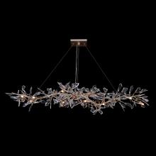 John-Richard AJC-9282 - Kotta Linear Chandelier, 12-Light, Antique Silver Leaf, 65&34;W AJC-9282