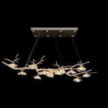 John-Richard AJC-9291 - Linear Chandelier, Bonefish, 14-Light, Antique Silver Leaf, 65&34;W AJC-9291