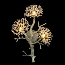 John-Richard AJC-9309 - Hanasaku Flower Wall Sconce, 3-Light, Antique Silver Leaf, 14&34;W AJC-9309