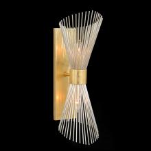 John-Richard AJC-9328 - Bonheur Wall Sconce, 2-Light, Gold Leaf, 7.5&34;W AJC-9328