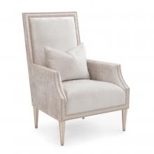 John-Richard AMF-1657V226-2164-AS - el-Air Armchair, Gray Velvet, Burnished Silver, 46&34;H AMF-1657V226-2164-AS