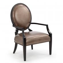 John-Richard AMF-1679V228-ACFB-AS - Savoca Armchair, Brown, 44&34;H AMF-1679V228-ACFB-AS