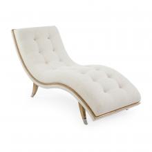 John-Richard AMF-1722V229-1109-AS - Hudson Chaise, Cream, Gold Frame, 70&34;W AMF-1722V229-1109-AS